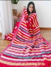 VK 4023 Original Linen Printed Daily Wear Sarees Wholesale Market In Surat
